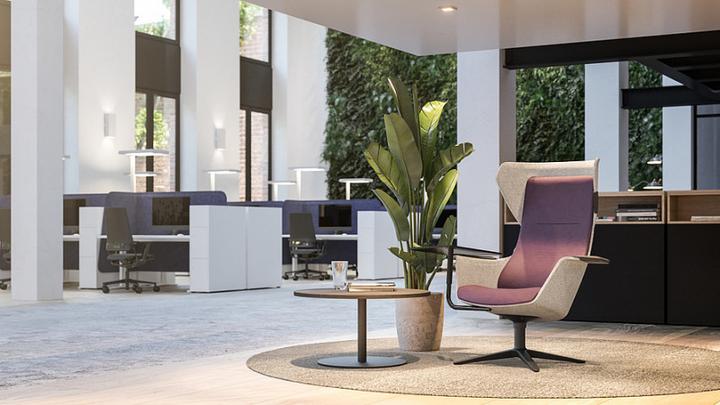 Actual product image Klöber Shell Armchair Tray Wooom