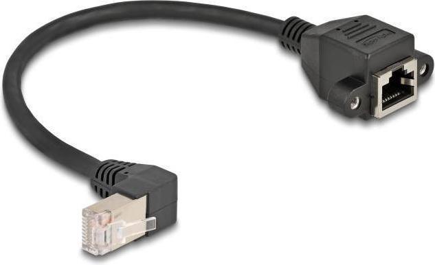 Produktbild Delock Netzwerk Verlängerungskabel S/FTP Stecker RJ45 Stecke (S/FTP, CAT6a, 0.25 m)