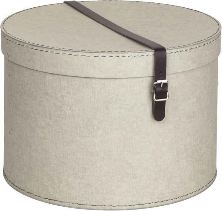 Bigso 2er-Set Aufbewahrungsboxen mit Lederriemen (2x)