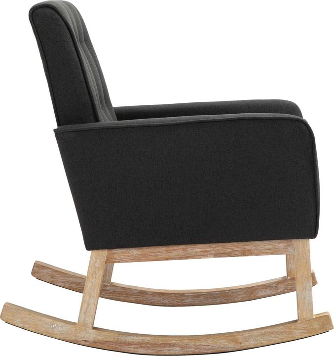 Actual product image CLP Rocking Chair Brevik Fabric Dark Grey