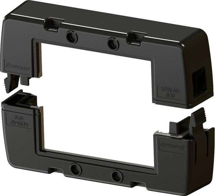 Actual product image Conta-Clip KDSI-AD 6/10 BK Cover cap polyamide 6.6 black 1 pc. (Cable conduit, 10.60 cm)