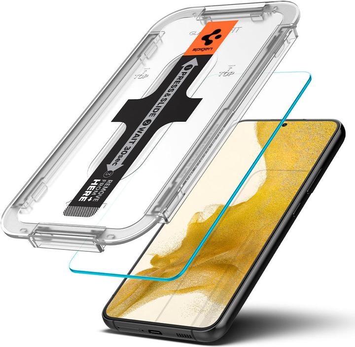 Produktbild Spigen Gehärtetes Glas Glas.Tr Ez Fit 2er-Pack Galaxy S22+ Plus (1 Stück, Samsung Galaxy S21)