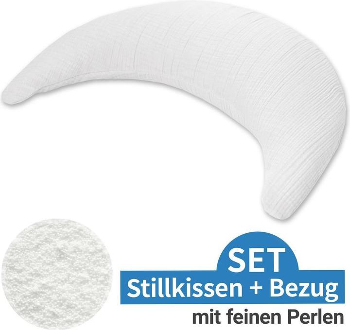 Produktbild Theraline Stillkissen Stillkissen Der Musselinmond - mit feiner (140 x 27 cm)