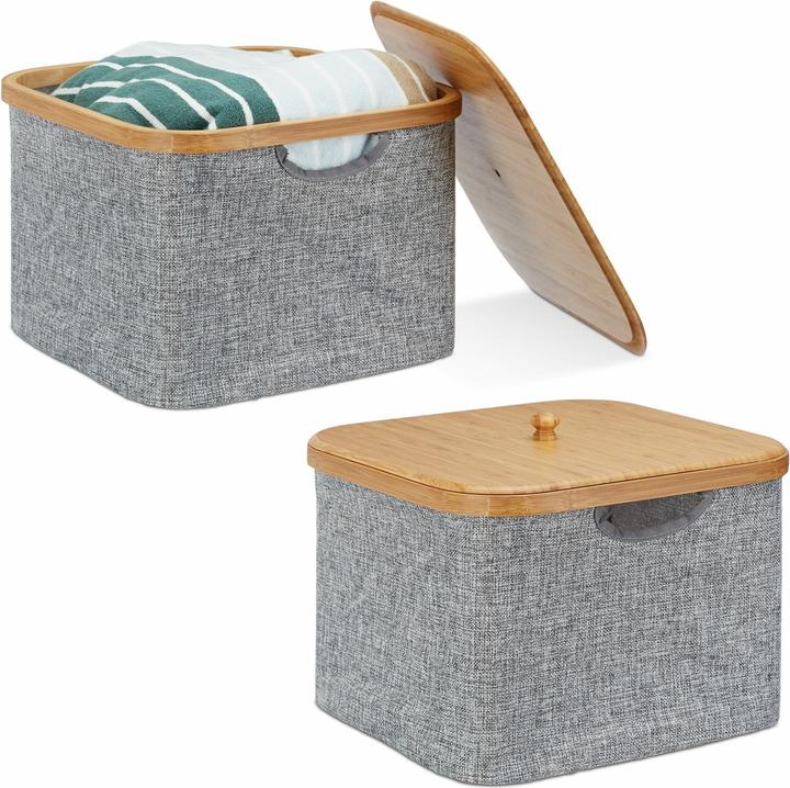 Actual product image Relaxdays Fabric (1 x, 33 x 33 x 25 cm)