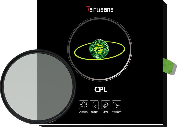 Produktbild 7artisans Polfilter CPL – 58 mm (58 mm, Polarisationsfilter, 58 mm)