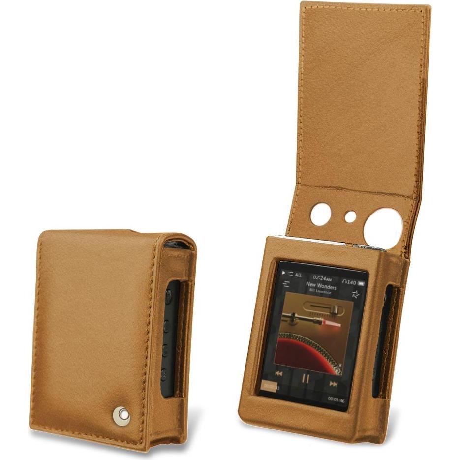 Noreve Lederschutzhülle vertikal, MP3 Tasche + Hülle, Braun