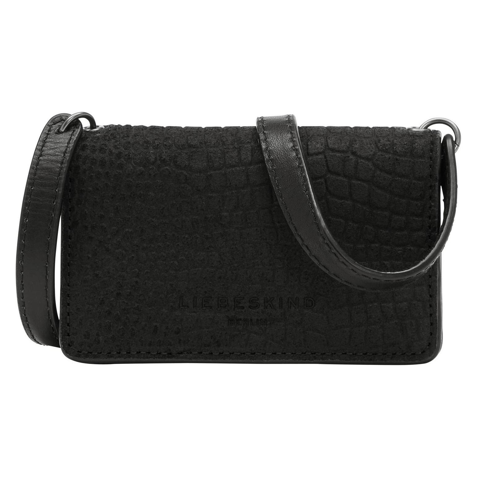 Liebeskind Berlin, Damen, Portemonnaie, SueLiz SLSinaW2 Mini Wallet Bag, Schwarz