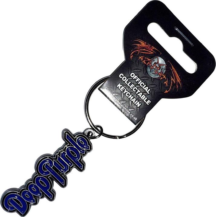 Actual product image Deep Purple Logo Keyring