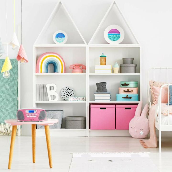 Immagine prodotto Aiwa BBTU-300PK Sistema stereo portatile analogico e digitale 5 W rosa (MW, AM, FM, Bluetooth)