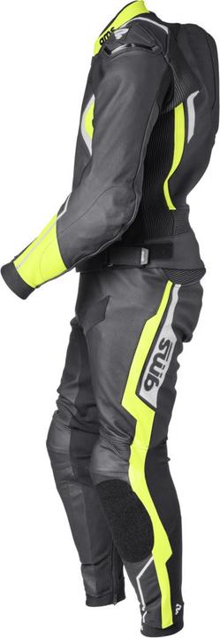 Actual product image GMS Leather jacket GR-1 black-yellow-white 52H (Men, 52)