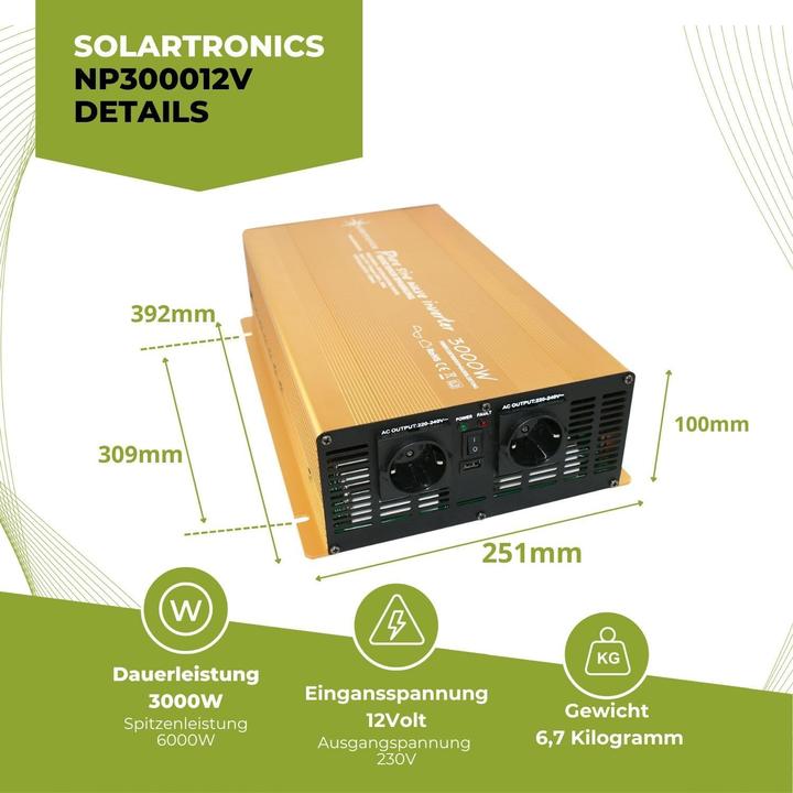 Immagine prodotto Solartronics Inverter a Onda Sinusoidale Pura