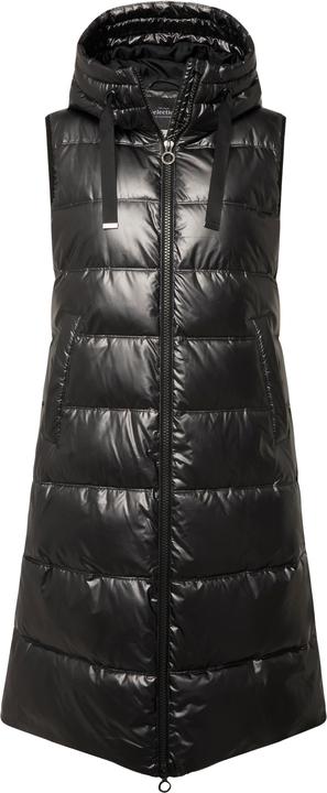 Produktbild Ulla Popken Longweste, Metallic-Schimmer, 2-Wege-Zipper, recycelt (46, 48)