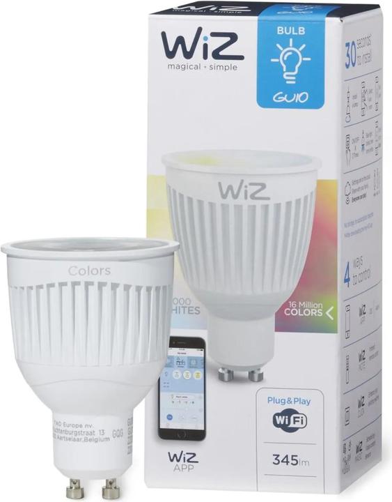 Actual product image WiZ white (GU10, 6.50 W, 360 lm, 2 x, G)