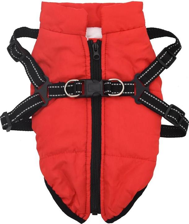Actual product image vidaXL Dog coat with harness Waterproof Reflective (24, Dog coat)