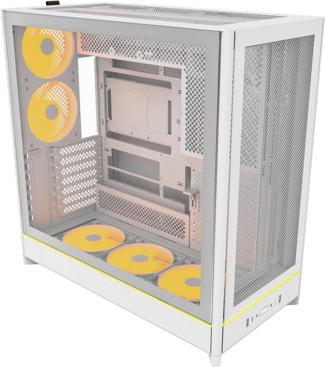 Actual product image Montech HS01 PRO (weiss, Tempered Glass) (ATX, Mini-ITX, mATX)