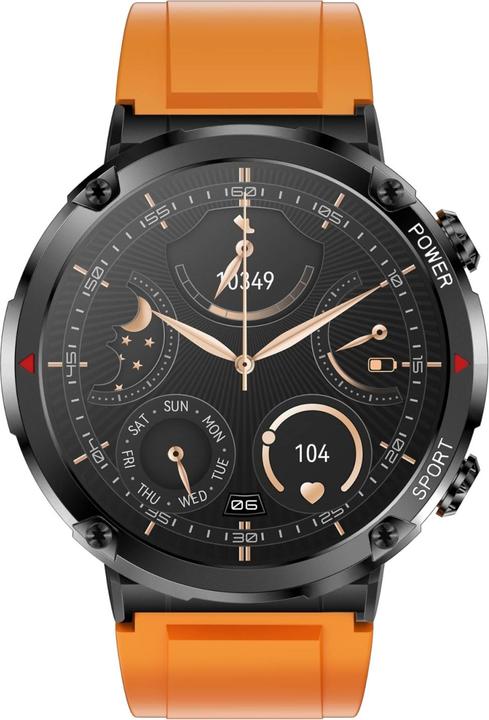 Produktbild Gravity GT21-2 Smartwatch + orangefarbenes Silikonarmband