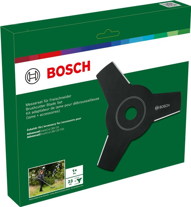 Immagine prodotto Bosch Professional Zubehör Set di lame per tagliacapelli 23 cm Professional (Pioniere delle erbacce, Ricambi per macchine da giardino)