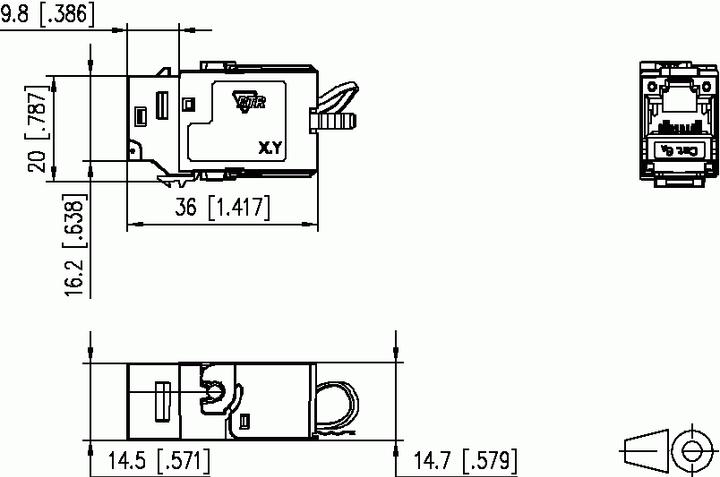 Actual product image Metz Connect Keystone module CAT 6A (Keystone module)