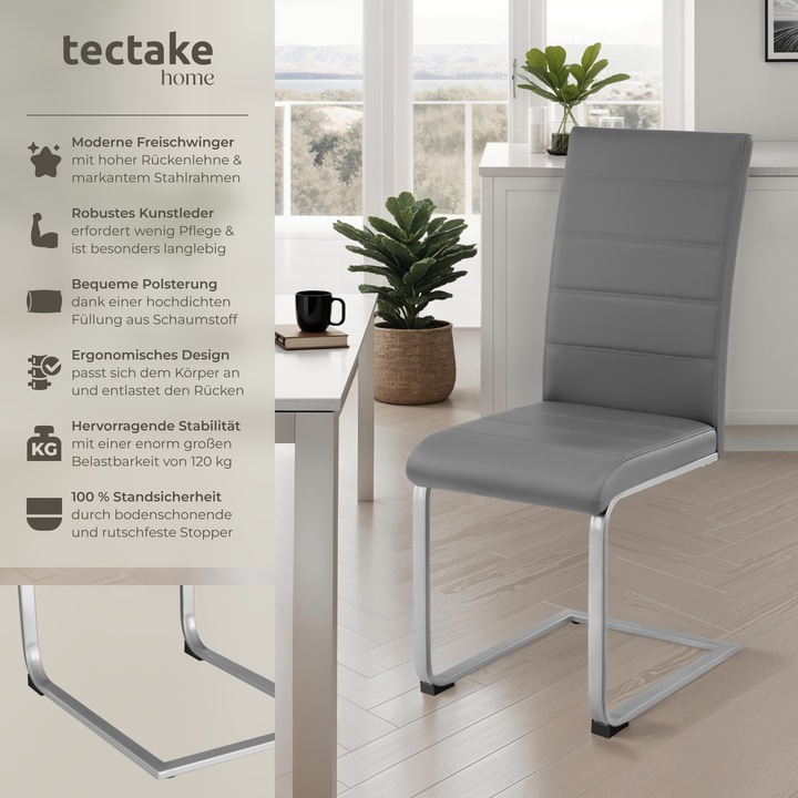 Actual product image tectake 4 x swing chair