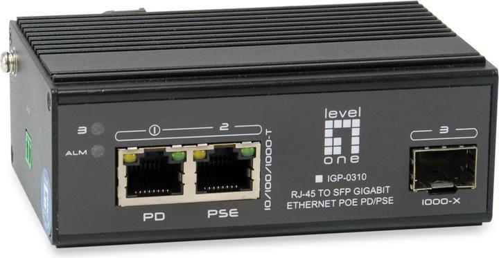 Image du produit LevelOne Commutateur 1x GE IGP-0310 1xGSFP 1xPoE (2 ports)