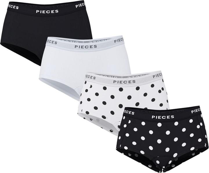 Produktbild Pieces PCLOGO 4er-Pack Boxershorts (XS, 4er Pack)