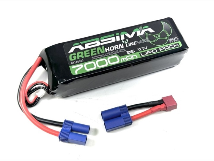 Immagine prodotto Absima Greenhorn Vol.2 LiPo 3S 11,1V-50C 7000 SC (EC5/T-Plug)