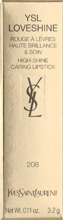 Actual product image Yves Saint Laurent Loveshine Rouge Volupte Shine Lipstick 208