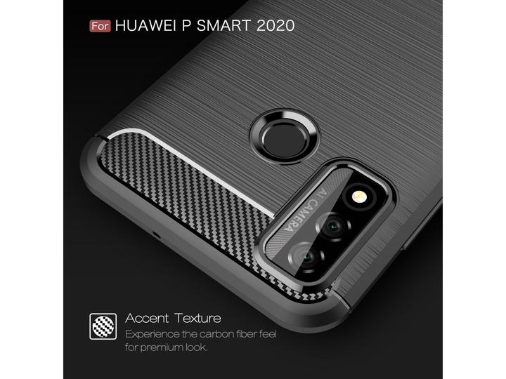Actual product image Screenguard Huawei P Smart 2020 Cover Carbon Brushed Soft TPU (Huawei P Smart (2020))