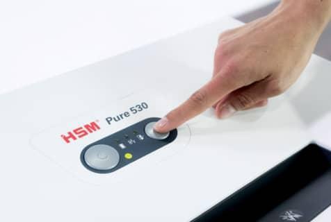 Actual product image HSM Shredder PURE 530, strip cut: 5.8 mm (Strip cut)