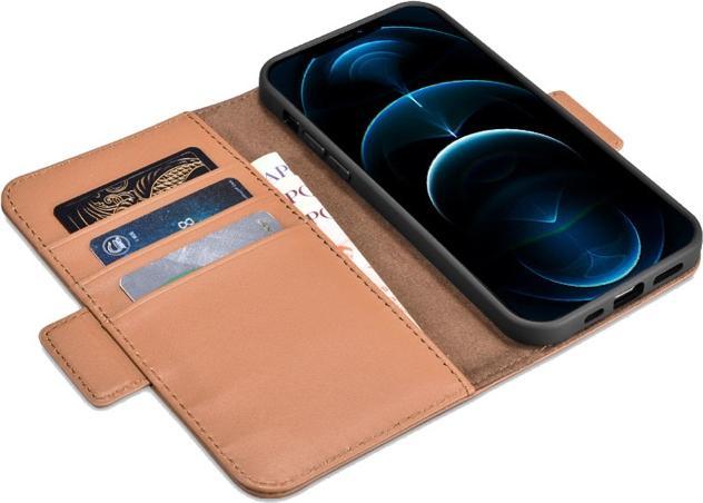 Image du produit iCarer iPhone 12 Pro Max - WMI1214 Echtleder 2-in-1 Wallet Flip Etui mit RFID-Blocker, Schwarz (Apple iPhone 12 Pro Max)