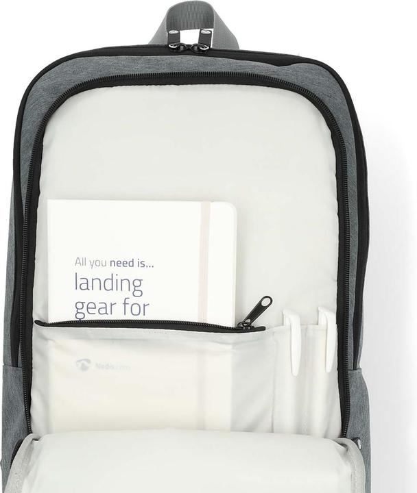 Image du produit Nedis Sacoche pour ordinateur portable - 10-16" - sangle - 10 compartiments - 430 mm - 50 mm - 290 mm -