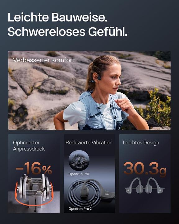 Immagine prodotto Shokz OpenRun Pro 2 (ANC, 12 h, Senza fili)