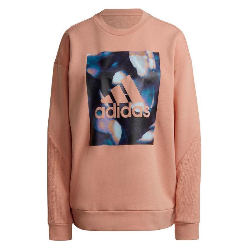 Adidas, Damen, Pullover, Youforyou Sweatshirt, Pink, Orange, (Xs)