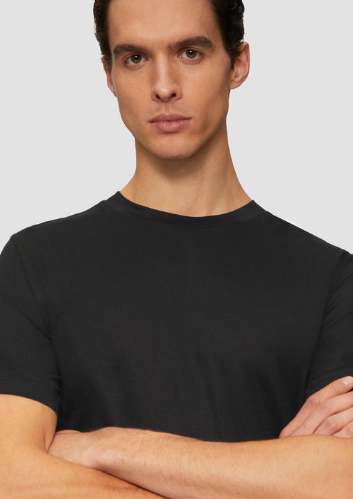 Actual product image S.Oliver T-Shirt Jerseyshirt im Slim Fit aus merzerisierter Baumwolle (L)