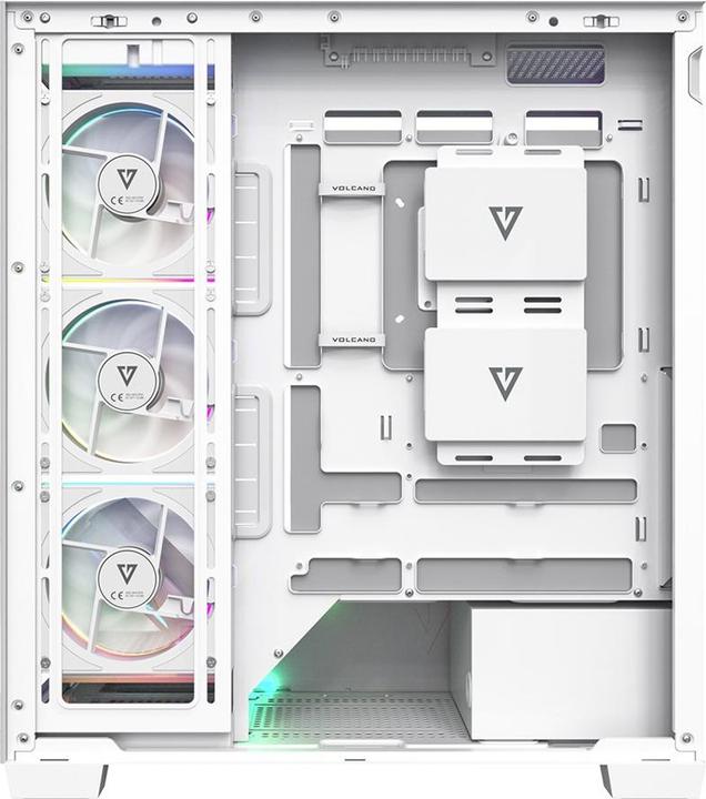 Image du produit Modecom Obudowa Volcano Stellar Plus Argb Midi 5f White (ATX, mATX, Mini-ITX)