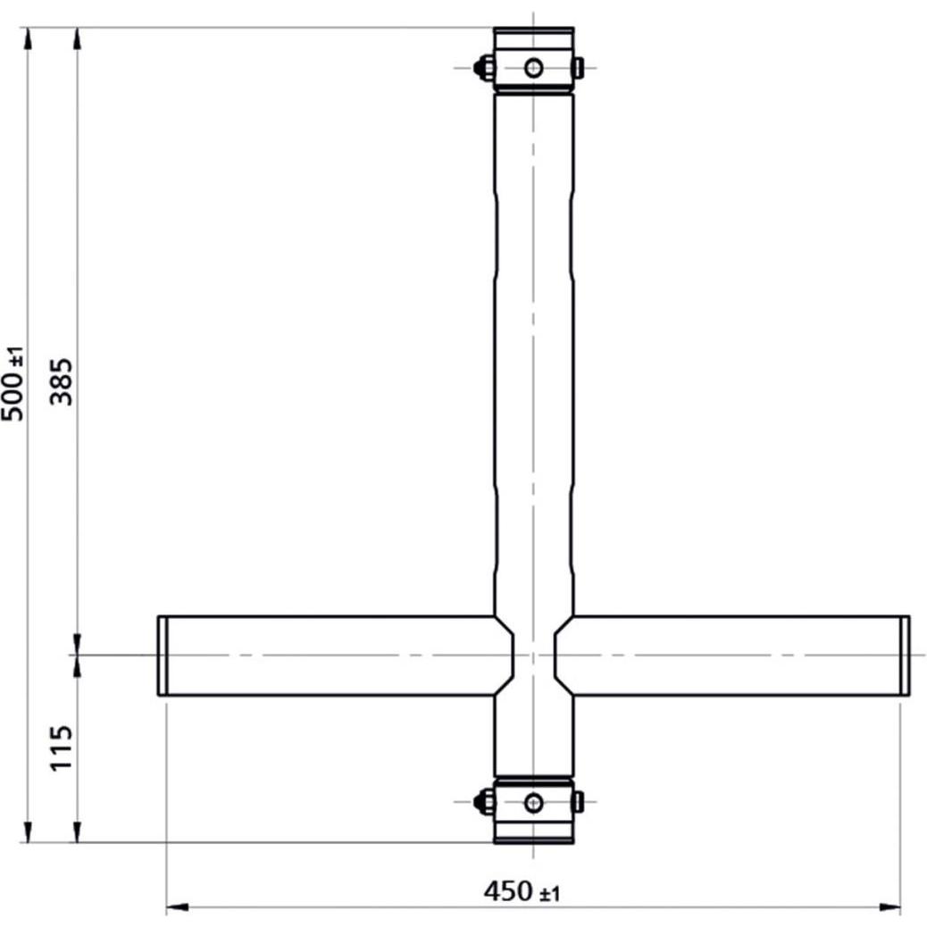 Thumbnail - Showtec T-Downrigger, Montage Lichttechnik, Schwarz