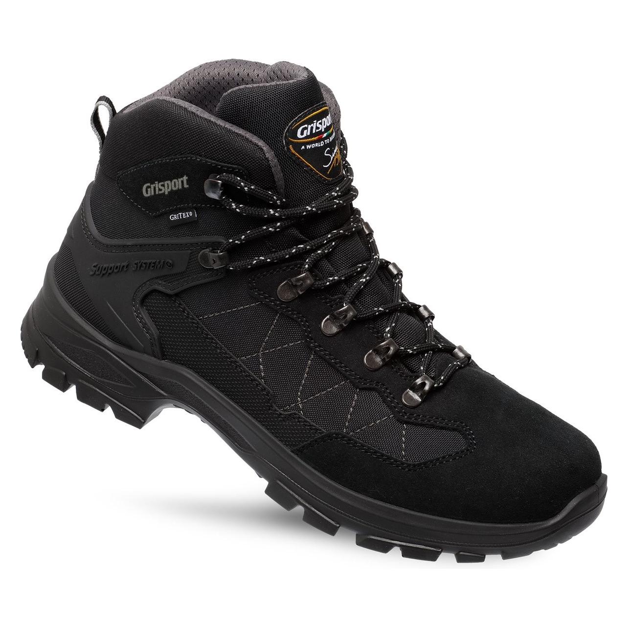 GriSport, Unisex, Wandelschoenen, Scout Mid Unisex Wandelschoenen - Black (14510-01) (47), Zwart