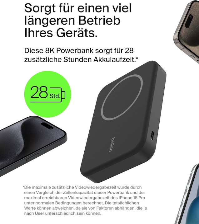 Produktbild Belkin BoostCharge Pro (8000 mAh, 20 W, 30.80 Wh)