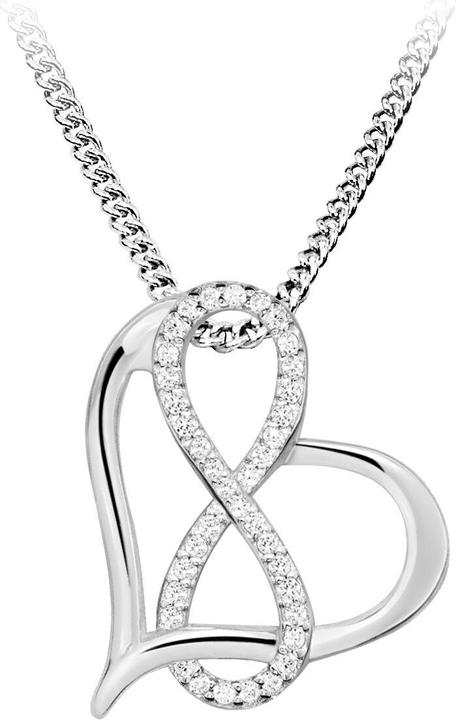Immagine prodotto Silver Cat Delicata collana in argento con zirconi SC488 (catena. ciondolo)