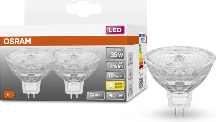 Produktbild Osram Led Star Mr16 (GU5.3, 3.80 W, 345 lm, 2 x, F)