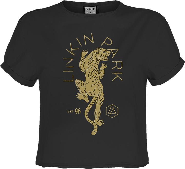 Actual product image Amplified Womens/Ladies Tiger Linkin Park Crop Top (XS)