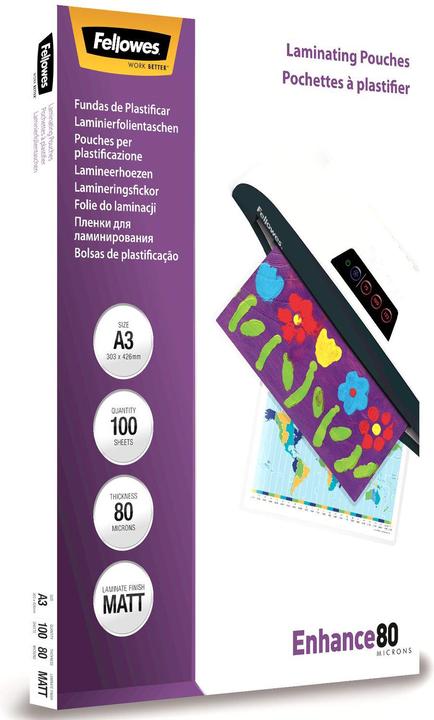 Actual product image Fellowes Enhance 80 (A3, 100 pcs., 80 µm)