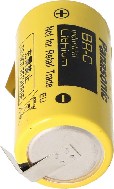 Actual product image Panasonic Akku BR-C Lithium Batterie Baby mit Lötfahnen in U-Form (1 pcs., Device specific, 5000 mAh)