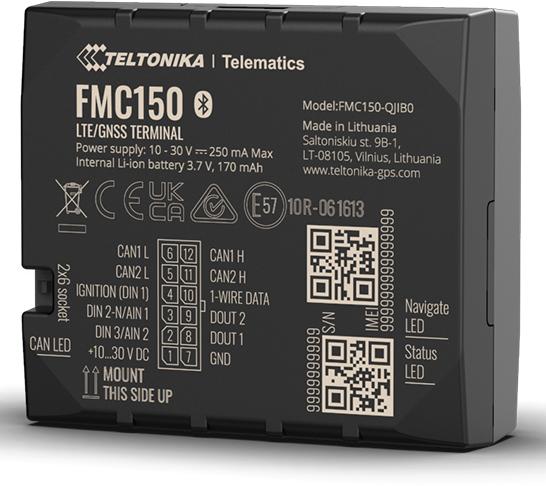 Actual product image Teltonika Telematics FMC150 4G Cat 1 GNSS/GSM/Bluetooth Tracker