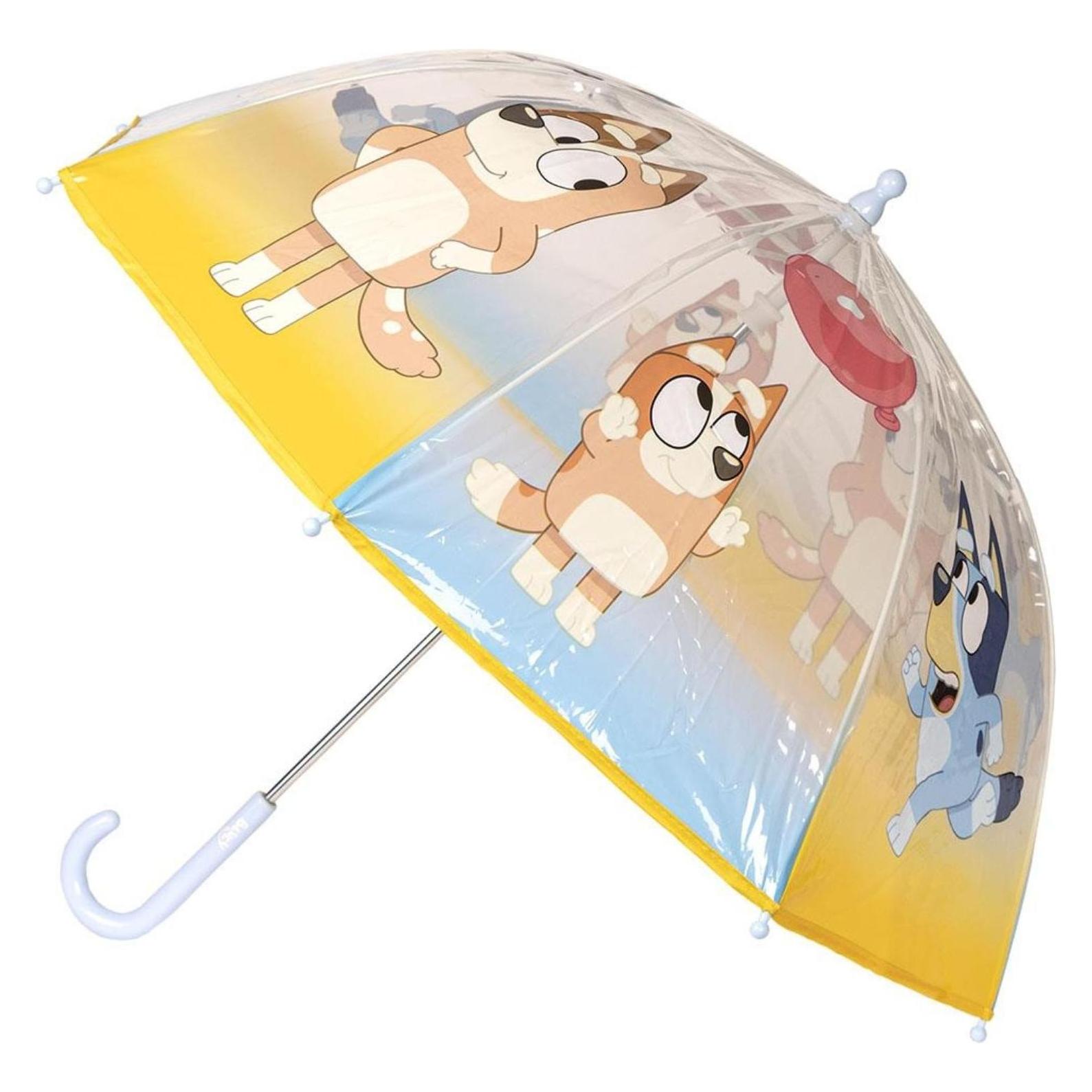 Disney, Mädchen, Regenschirm, Regenschirm Bluey Blau PoE 45 Cm, Blau