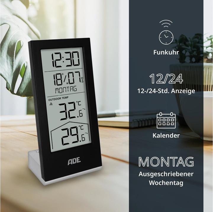 Produktbild ADE Wetterstation mit Funk Aussensensor