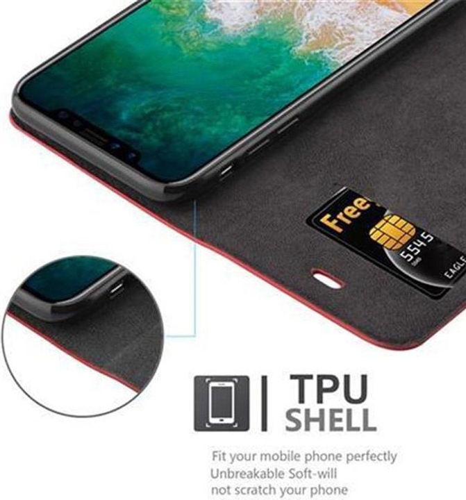 Produktbild Cadorabo Book Invisible Magnet Cover (Apple iPhone X)