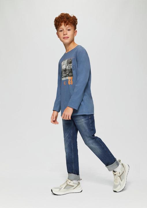 Produktbild s.Oliver T-Shirt Langarmshirt mit Frontprint (L)