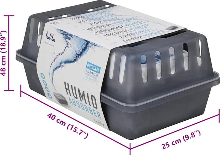 Produktbild vidaXL Raumentfeuchter mit Nachfüllbeuteln 4 Stk. 900 g Feuchtigkeit Absorber