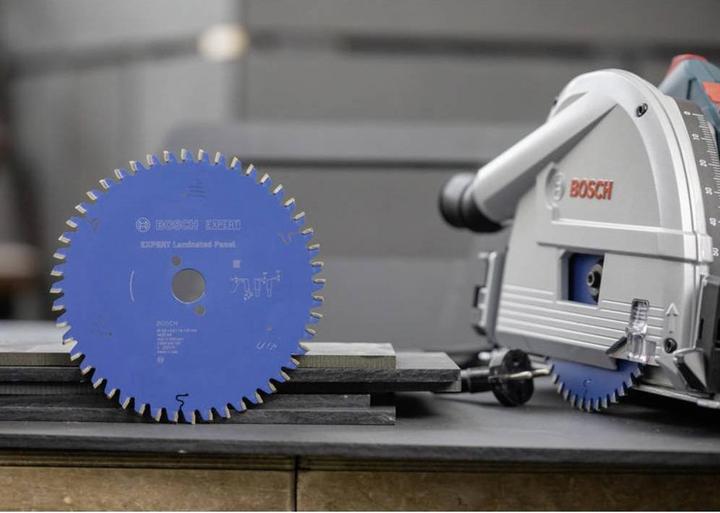 Produktbild Bosch Professional Zubehör Blau Zubehör 2608902214 EXPERT Kreissägeblatt Schichtstoffplatte 165 x 1,8/1,3 x 20 mm T48